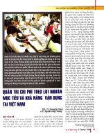 Quản trị chi phí theo lợi nhuận mục tiêu và khả năng vận dụng tại việt nam 