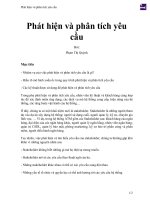 Phát hiện và phân tích yêu cầu 