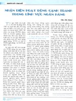 Nhận diện hoạt động cạnh tranh trong lĩnh vực ngân hàng 