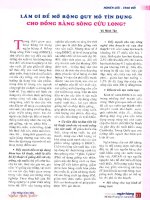 Làm gì để mở rộng quy mô tín dụng cho đồng bằng sông cửu long 