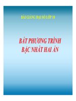 Bài giảng bài bất phương trình bậc nhất hai ẩn đại số 10 (3) 