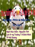 Bài giảng môn toán lớp 5 tham khảo phân số thập phân (6) 