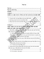 Một số giải pháp tăng doanh thu nhằm nâng cao hiệu quả kinh doanh tại công ty bảo hiểm thái bình 