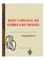Bài giảng bài benzen và đồng đẳng  một số hiđrocacbon khác hóa học 11 (2) 