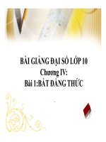 Bài giảng bài bất đẳng thức đại số 10 (4) 
