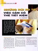 Những rủi ro từ việc cầm cố thẻ tiết kiệm 