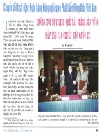 Chuyển đổi hoạt động ngân hàng nông nghiệp và phát triển nông thôn việt nam hướng tới một định chế tài chính bền vững đáp ứng các chuẩn mực quốc tế 