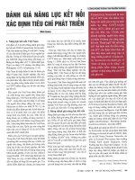 Đánh giá năng lực kết nối xác định tiêu chí phát triển 