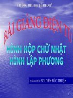 Bài giảng bài hình hộp chữ nhật   hình lập phương toán 5 (4) 