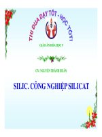 Bài giảng bài silic, công nghiệp silicat hóa học 9 (4) 