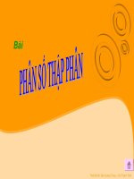 Bài giảng môn toán lớp 5 tham khảo phân số thập phân (10) 