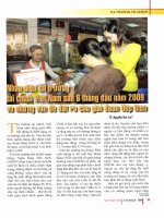 Nhận diện thị trường tài chính việt nam sau 6 tháng đầu năm 2009 và những vấn đề đặt ra cho giai đoạn tiếp theo 