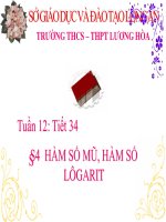 Bài giảng bài hàm số mũ   hàm số logarit giải tích 12 (10) 