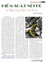 Kiểm soát nội bộ tại ngân hàng chính sách xã hội 