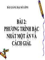 Bài giảng bài phương trình bậc nhất một ẩn đại số 8 (9) 