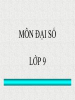 Bài giảng bài phương trình bậc hai một ẩn đại số 9 (2) 