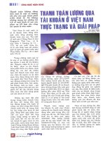 Thanh toán lương qua tài khoản ở việt nam thực trạng và giải pháp 