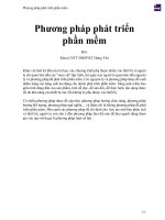 Phương pháp phát triển phần mềm 