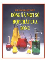 Bài giảng bài đồng và hợp chất của đồng hóa học 12 (10) 