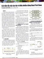 Cải tiến tốc độ của bộ vi điều khiển bằng dual port ram 