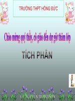 Bài giảng bài tích phân giải tích 12 (3) 