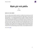 Định giá trái phiếu (1) 