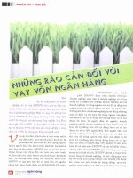 Những rào cản đối với doanh nghiệp nhỏ và vừa vay vốn ngân hàng 