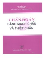 CHẨN đoán BẰNG MẠCH CHẨN và THIỆT CHẨN