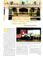 Bảo hiểm tiền gửi việt nam chi nhánh khu vực bắc trung bộ với việc thực hiện chức năng nhiệm vụ trên địa bàn 