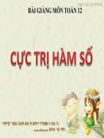 Bài giảng bài cực trị hàm số giải tích 12 (4) 