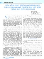 Tiềm năng phát triển bancassurance tại các ngân hàng thương mại việt nam thông qua phân tích SWOT 