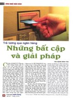 Trả lương qua ngân hàng những bất cập và giải pháp 