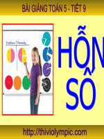 Bài giảng toán 5 thao giảng hỗn số (16) 