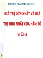 Bài giảng bài giá trị lớn nhất   giá trị nhỏ nhất của hàm số giải tích 12 (2) 