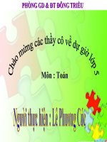 Tiết 15 ôn tập về giải toán môn toán lớp 5