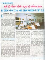 Một số vấn đề về xây dựng hệ thống QTDND và công cuộc xóa đói, giảm nghèo ở việt nam 