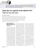 Thuế đối với ngành công nghiệp ô tô thiết kế như thế nào 