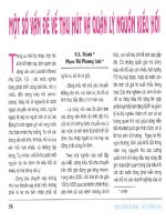 Một số vấn đề về thu hút và quản lý nguồn kiều hối 