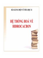 Bài giảng bài hệ thống hóa hiđrocacbon hóa học 11 (6) 