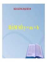 Bài giảng bài hàm số y = ax + b đại số 10 (3) 
