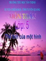 Bài giảng bài thể tích của một hình toán 5 (4) 