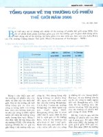 Tổng quan về thị trường cổ phiếu thế giới năm 2006 