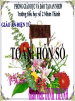 Bài giảng toán 5 thao giảng hỗn số (5) 