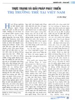 Thực trạng và giải pháp phát triển thị trường thẻ tại việt nam 