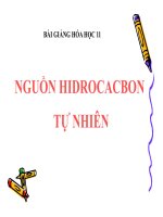 Bài giảng bài nguồn hiđrocacbon thiên nhiên hóa học 11 (2) 