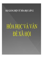 Bài giảng bài hóa học và vấn đề xã hội hóa học 12 (4) 