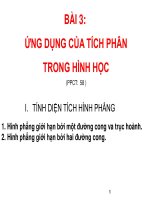 Bài giảng bài ứng dụng tích phân trong hình học giải tích 12 (3) 