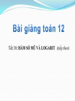 Bài giảng bài hàm số mũ   hàm số logarit giải tích 12 (3) 