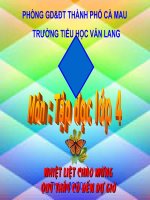 Tập đọc lớp 4: Con Sẻ