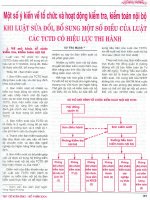 Một số ý kiến về tổ chức và hoạt động kiểm tra, kiểm toán nội bộ khi luật sửa đổi, bổ sung một số điều của luật các TCTD có hiệu lực thi hành 